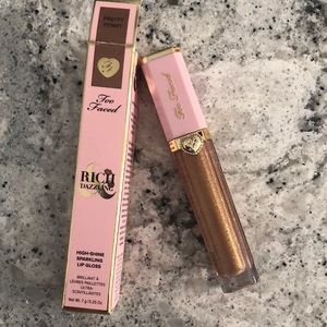 Too Faced Pretty Penny high-shine sparkle gloss